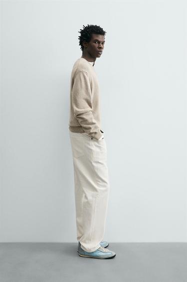 PULL RETORS MÉLANGE COTON - Sable / Chiné de Zara - Image 3