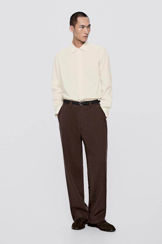 Zara 100% wool pants - LIMITED EDITION - Brown - Image 0
