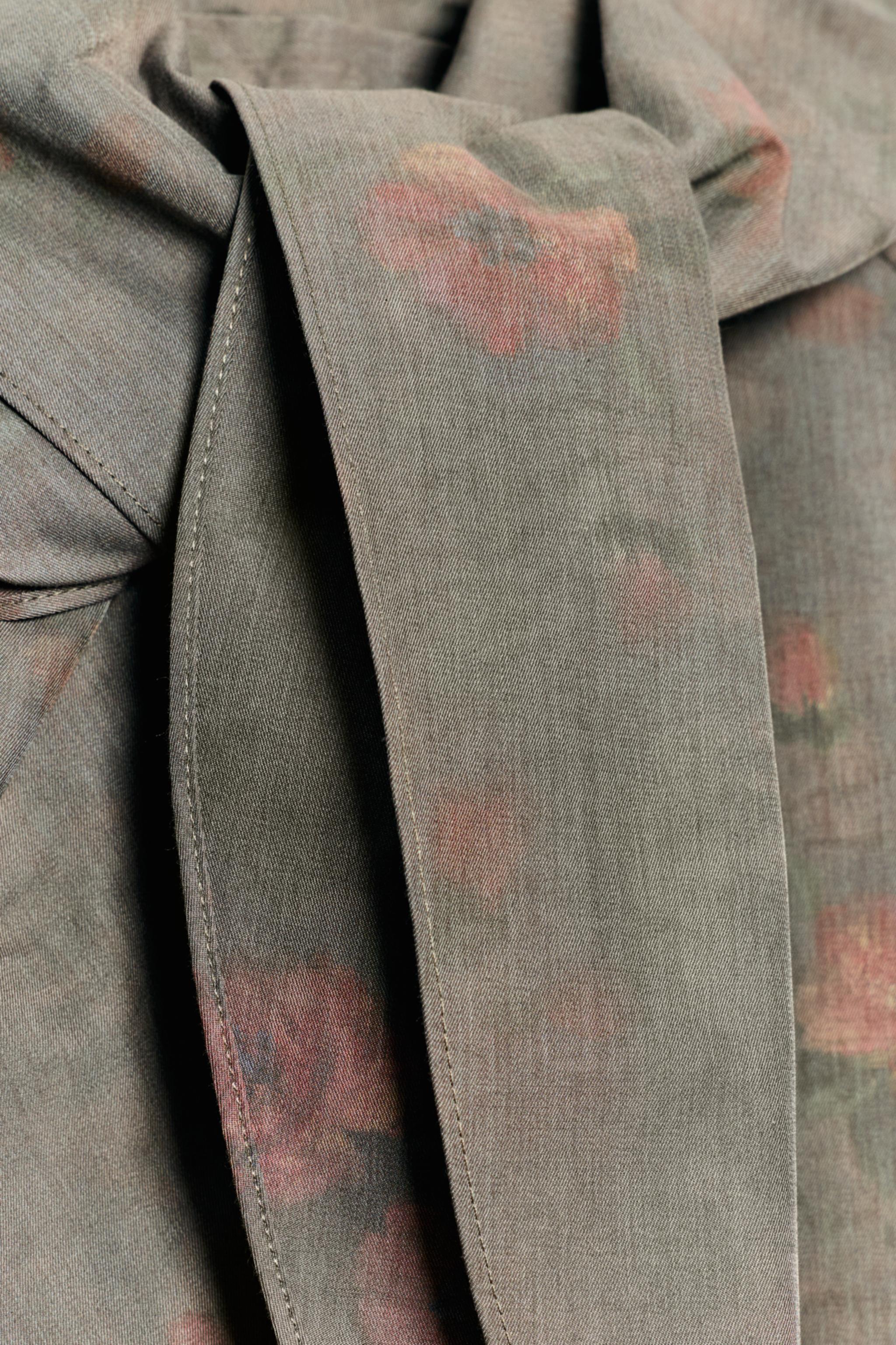 TRENCH FOULARD FLORES ZW COLLECTION