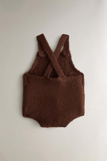 ALPACA BABY DUNGAREES - Chocolate brown by Zara - Image 2