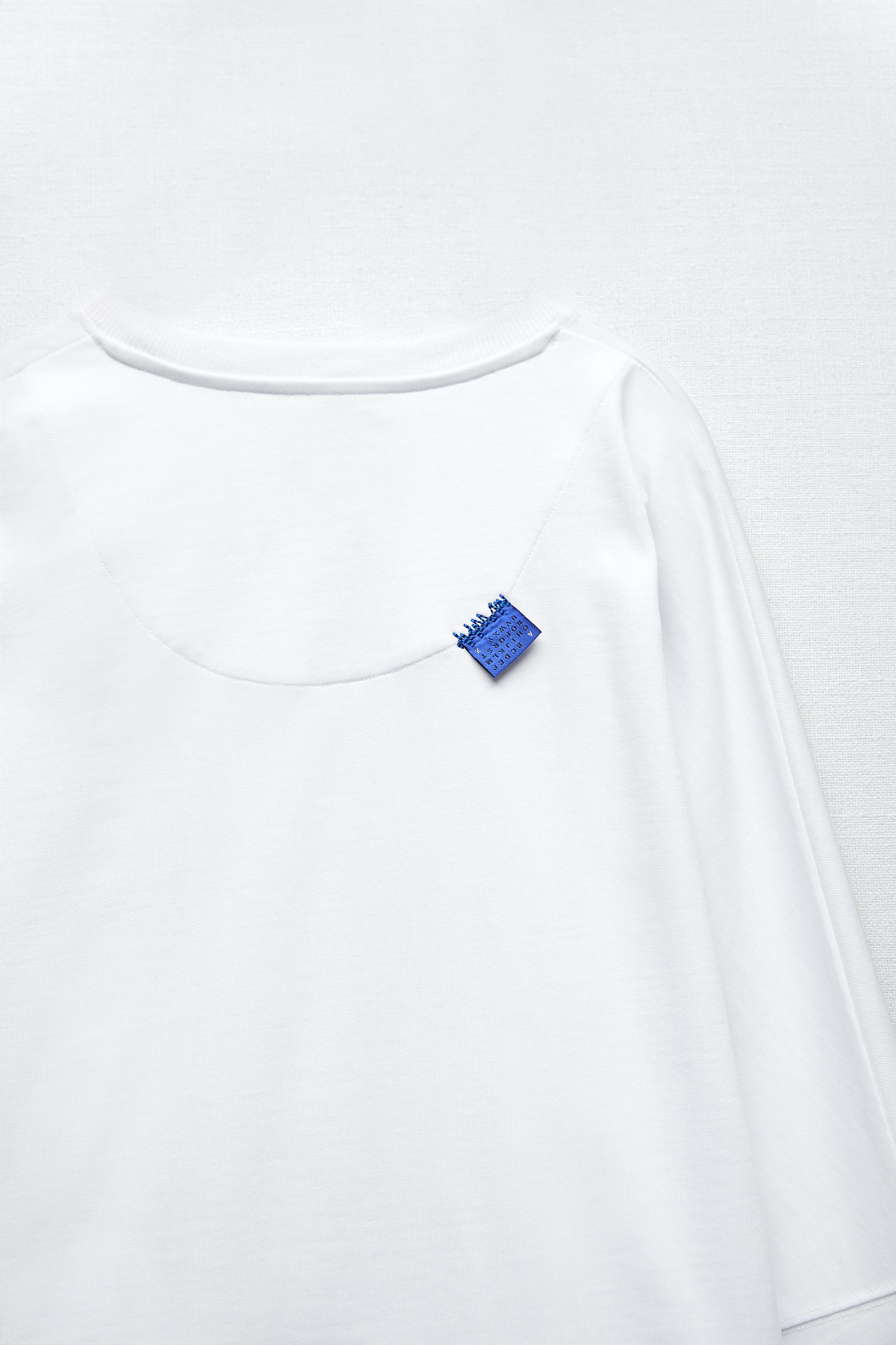 ADERERROR PREMIUM COTTON T-SHIRT - White | ZARA United States