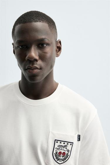 T-SHIRT À PIÈCE LAPIN - Blanc cassé de Zara - Image 4