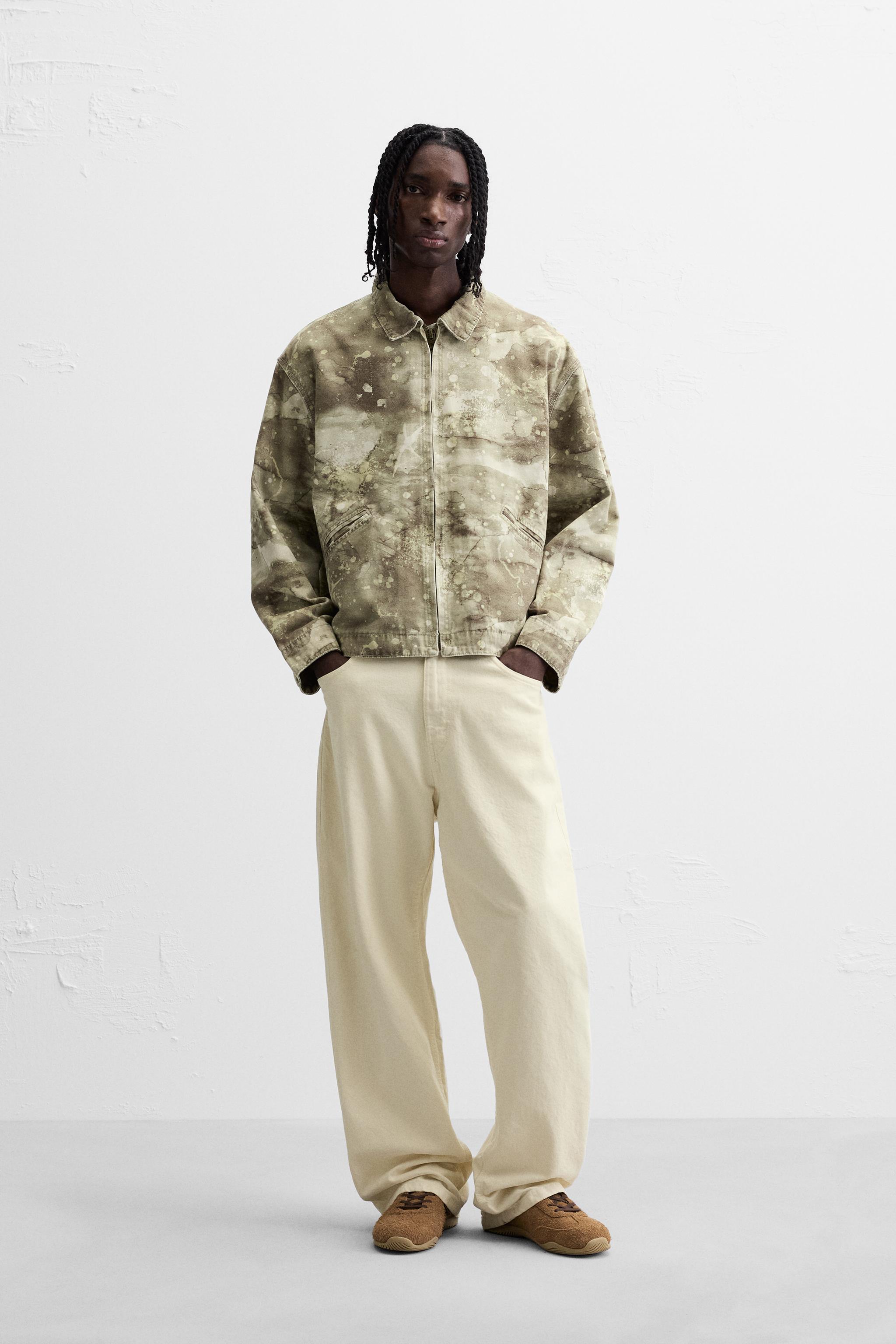 Camouflage pants zara online