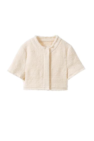 STRUCTURED FRAYED BLAZER