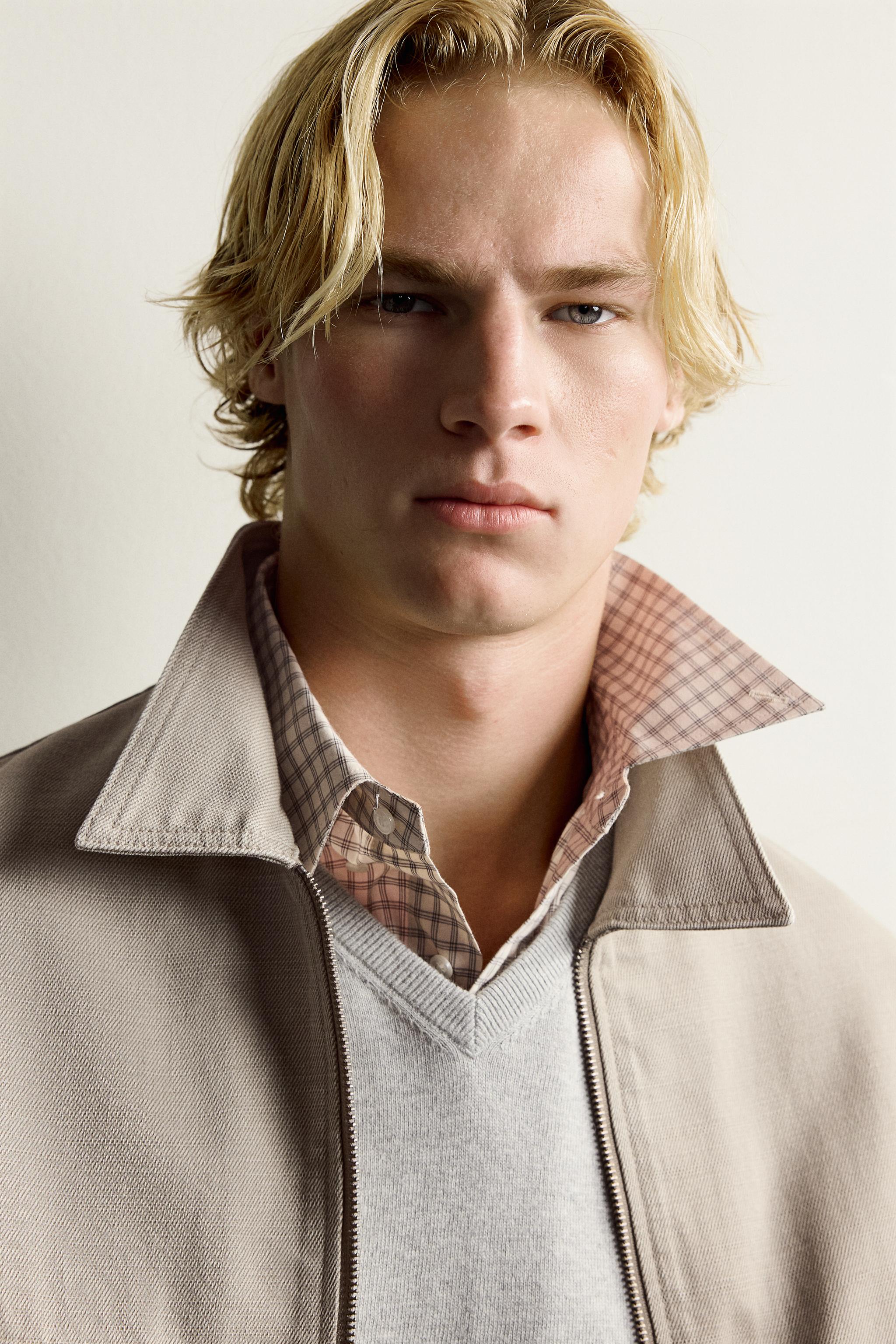 WAXED EFFECT CROPPED OVERSHIRT