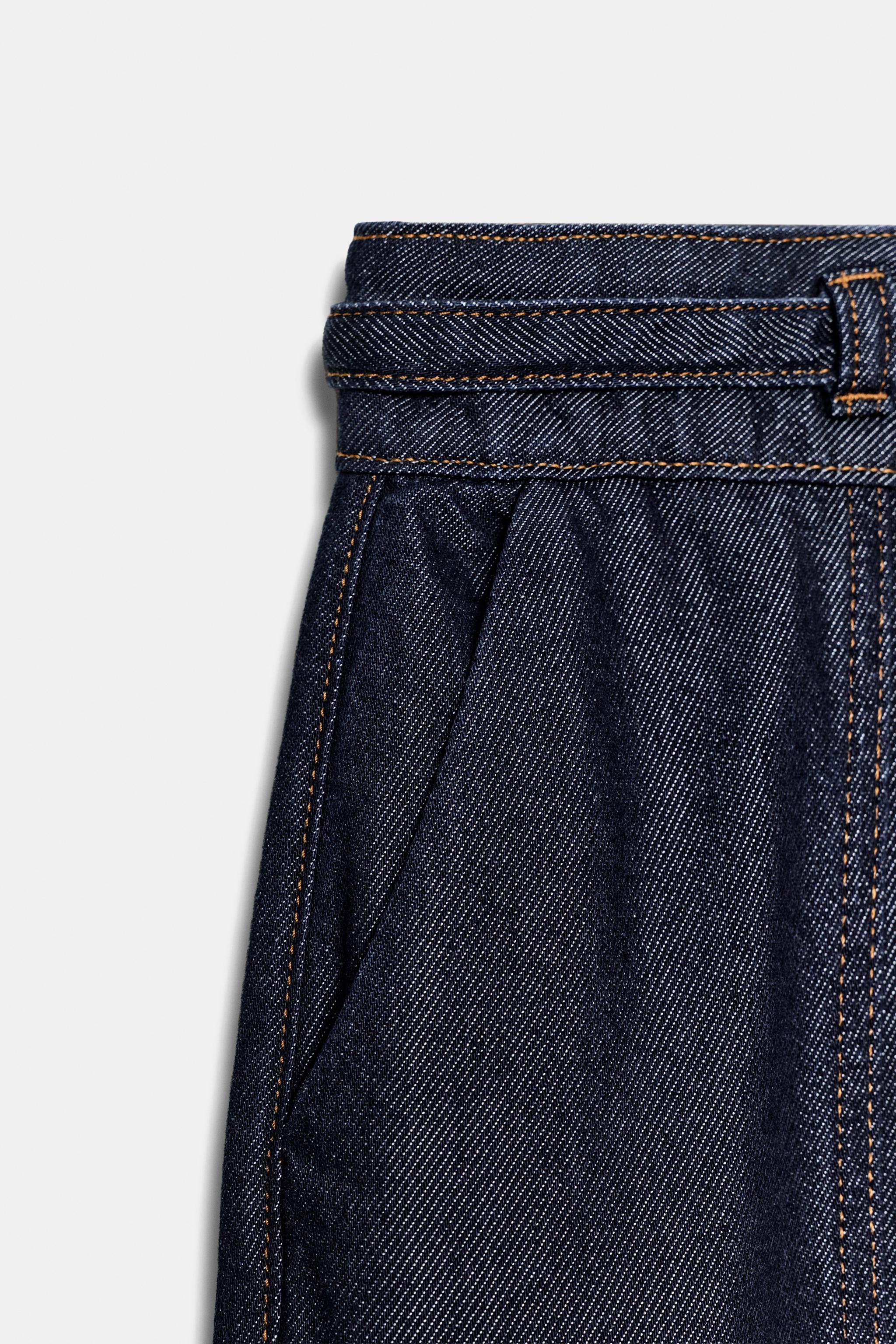 Z1975 YÜKSEK BEL KEMERLİ BOOTCUT JEAN - Görsel 8