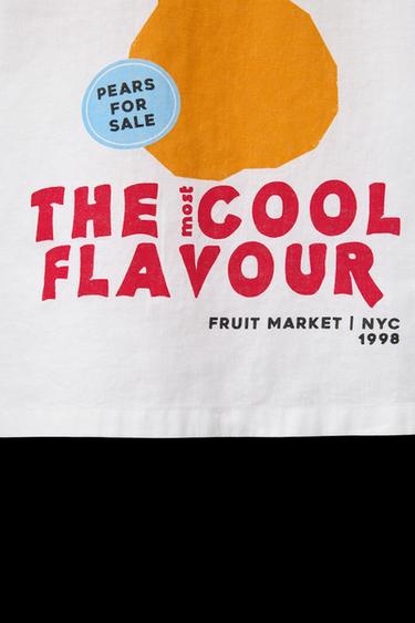 FRUIT PRINT LINEN-BLEND SHIRT - Ecru by Zara