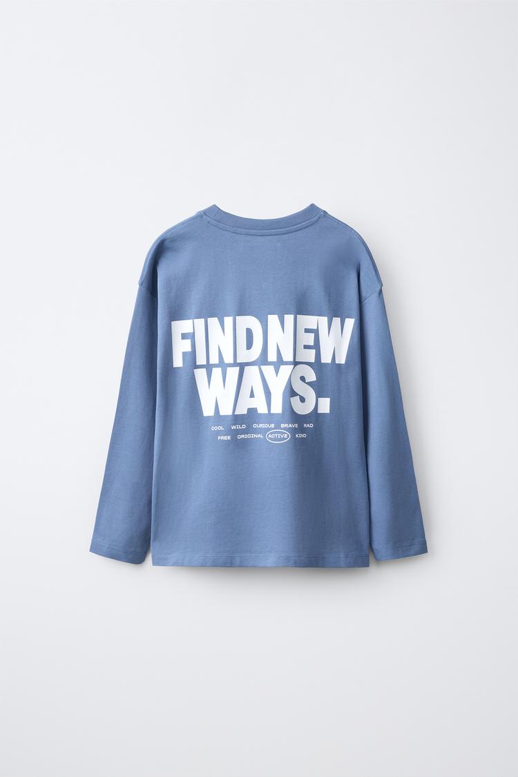 Camiseta estampado texto