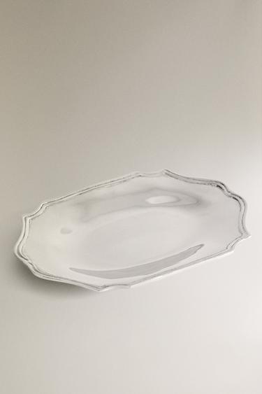 PLATEAU DÉCORATIF ACIER - Argent de Zara - Image 1