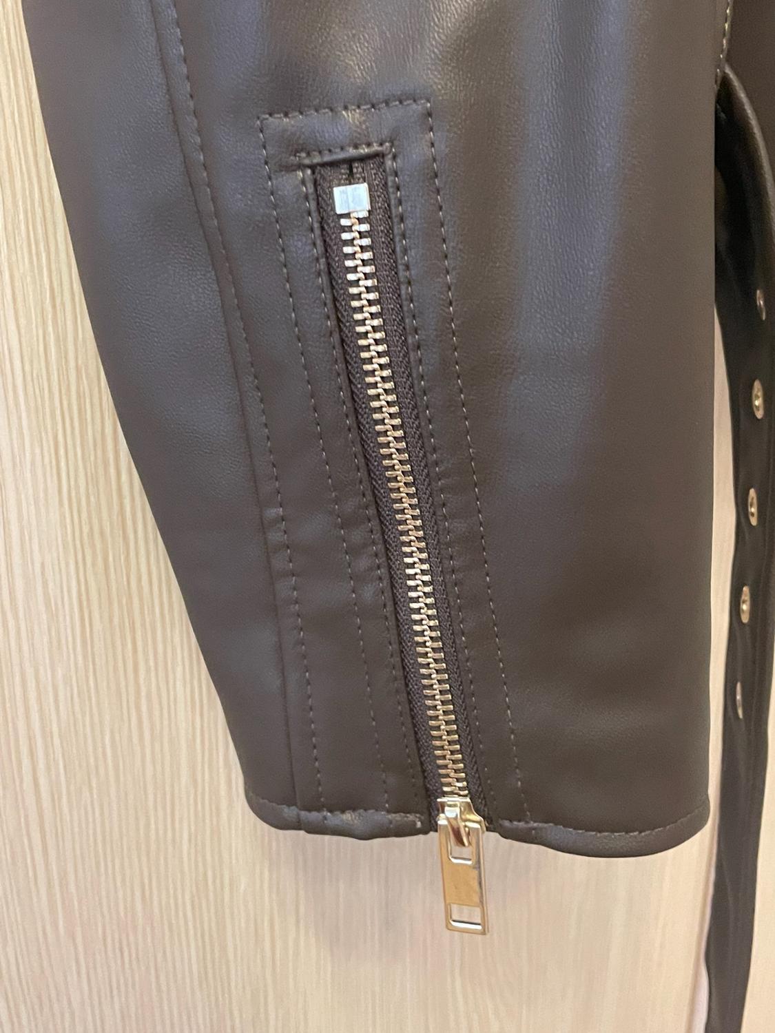 FAUX LEATHER BIKER JACKET - Image 4
