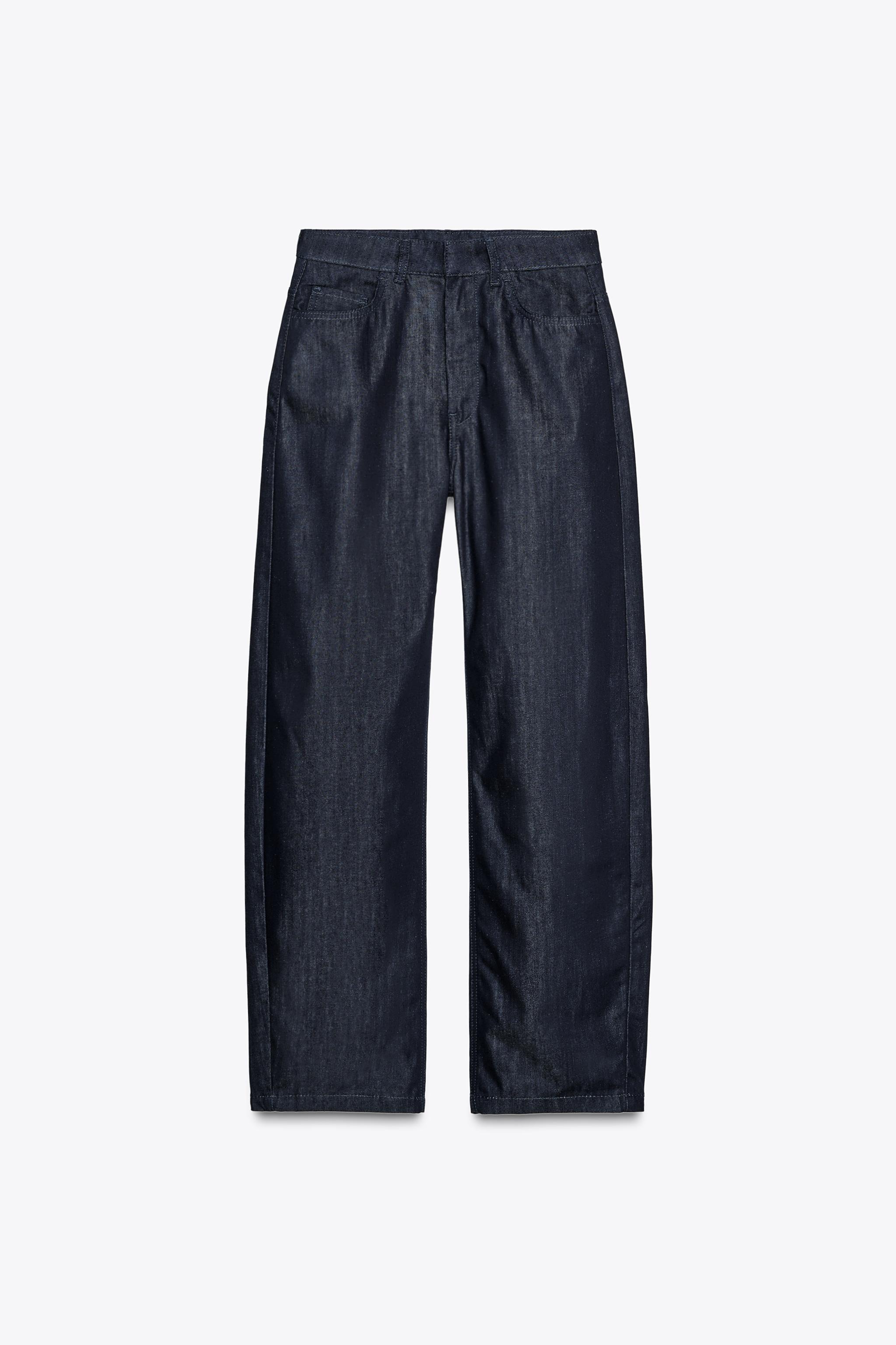 JEANS ZW COLLECTION バレル ハイウエスト - ブルー | ZARA