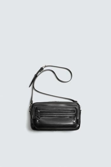 Zara SOFT CROSSBODY BAG - Black