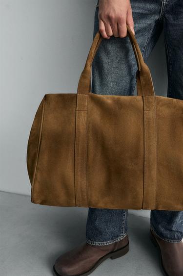 LIMITED EDITION LEATHER TRAVEL BAG - Brown by Zara - Image 1