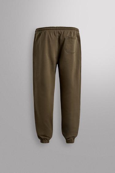 REGULAR FIT JOGGERS - Green by Zara - Image 1