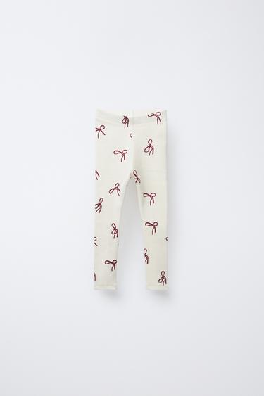 LEGGING RIB ESTAMPADO - Crudo de Zara