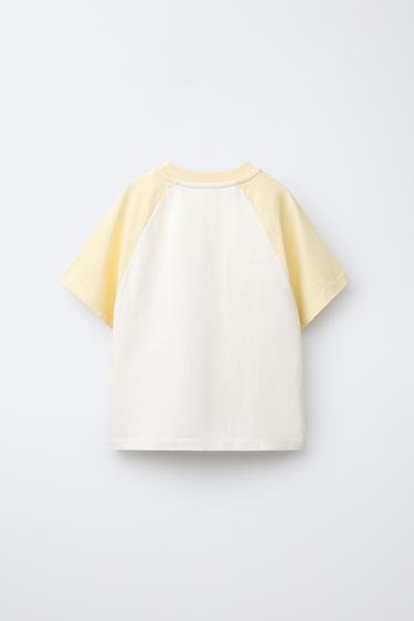 T-SHIRT À MANCHES RAGLAN IMPRIMÉ - Imprimée de Zara - Image 3
