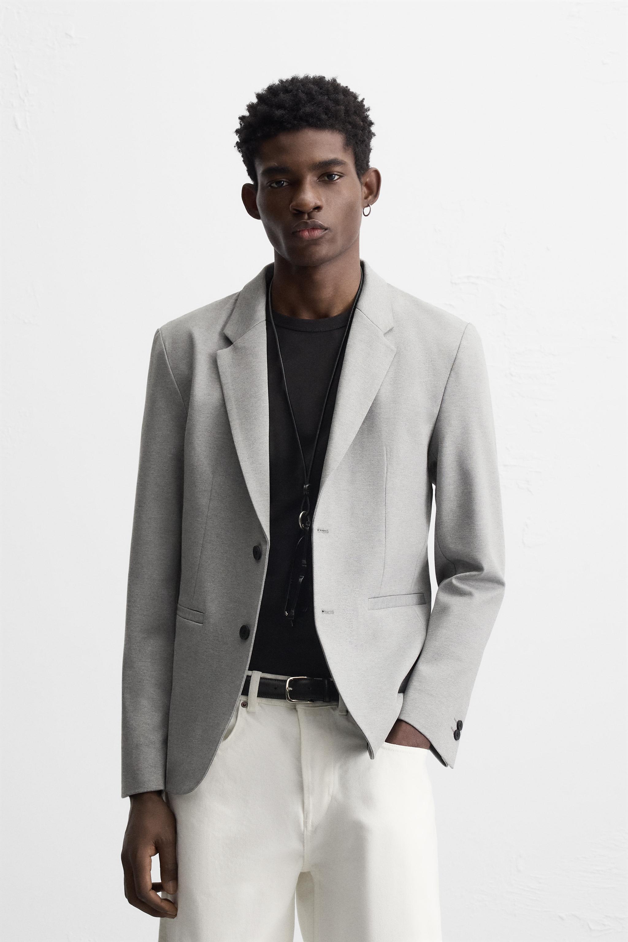 Men's Grey Blazers | Explore our New Arrivals | ZARA United
