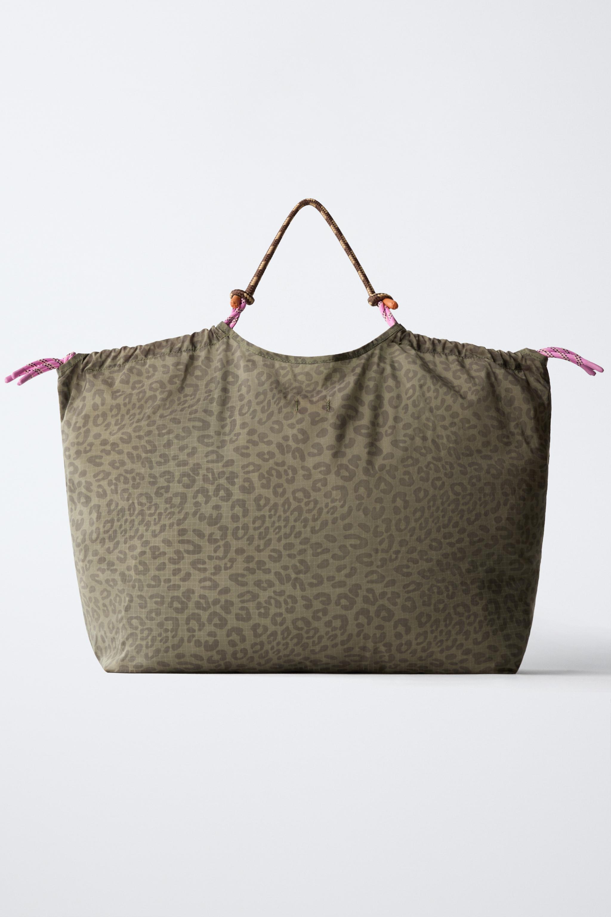 sophie hulme バッグ レオパード　ZARA birthdaybash 未使用品 ZARA レオパード アニマルプリント ハンドバッグ レディース