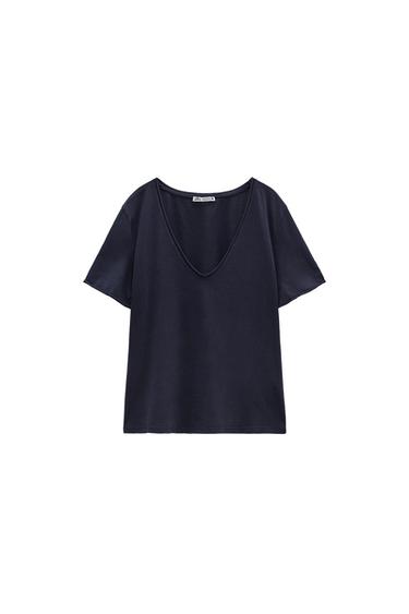 V-NECK FADED T-SHIRT