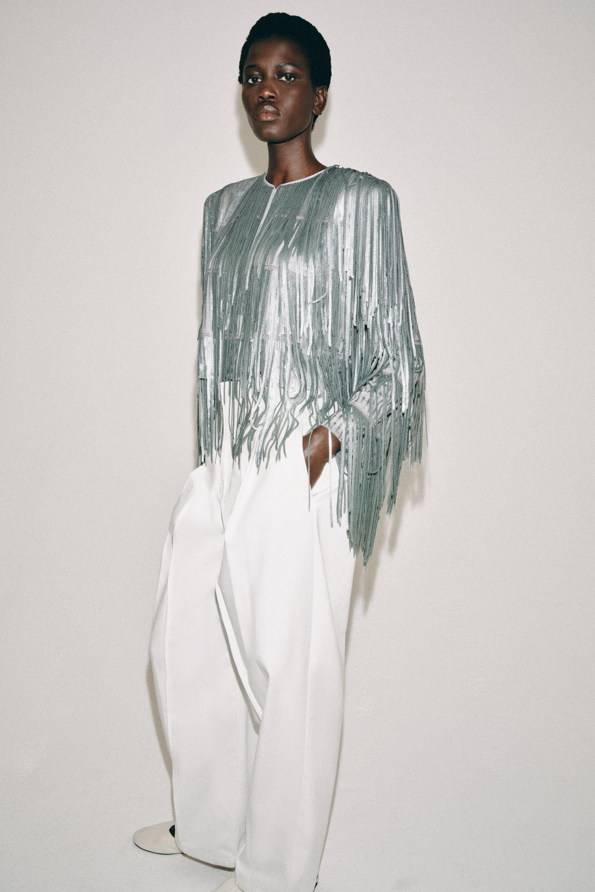 PULLU SAÇAKLI CEKET ZW COLLECTION - Görsel 4