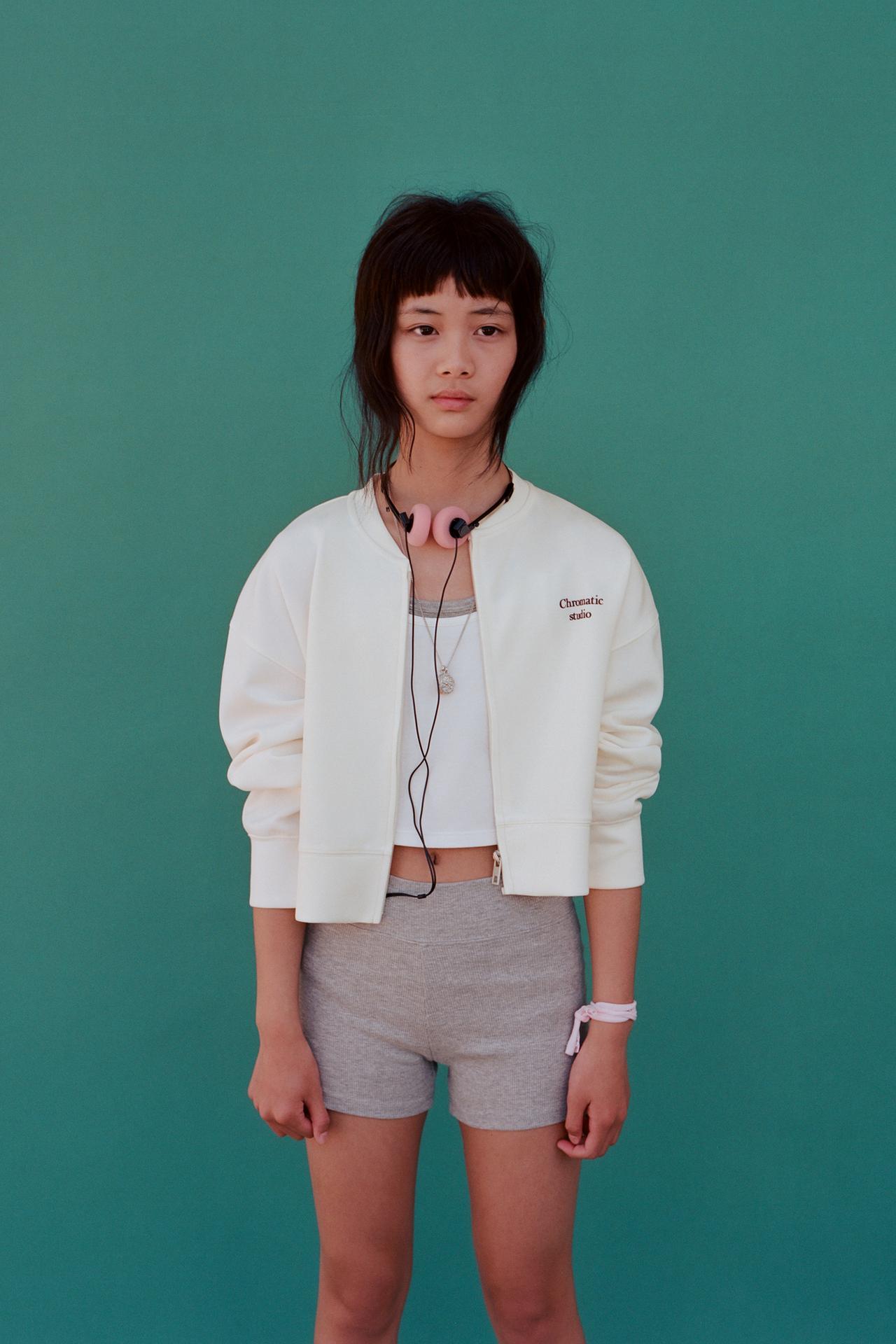 SPORTY BOMBER JACKET — White