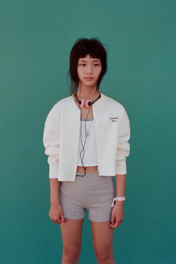 SPORTY BOMBER JACKET - White by Zara - Image 0