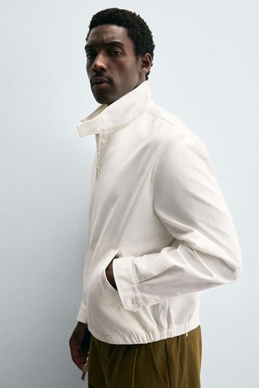 VESTE LÉGÈRE REGULAR FIT - Blanc de Zara - Image 4