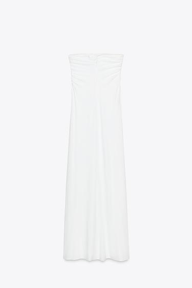 LONG CUT-OUT DRESS - White by Zara - Image 6