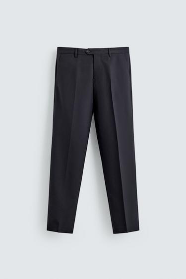 КОСТЮМЕН ПАНТАЛОН ОТ 100% ВЪЛНА - Морскосин от Zara