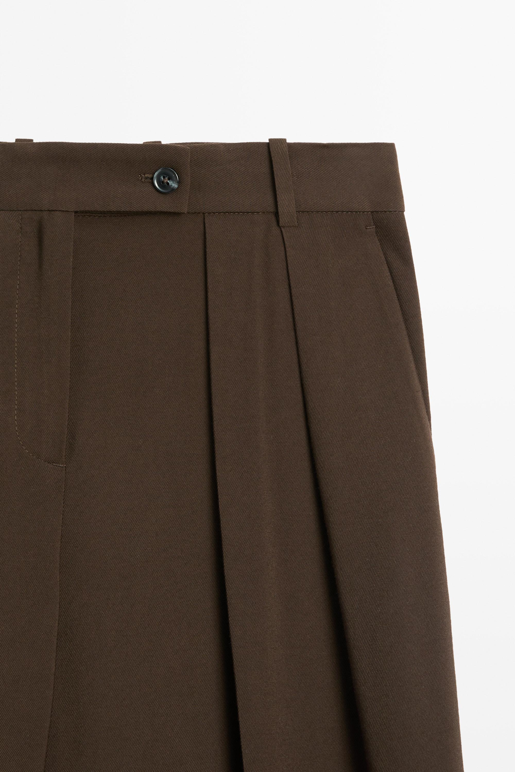 Pantalon large plissé