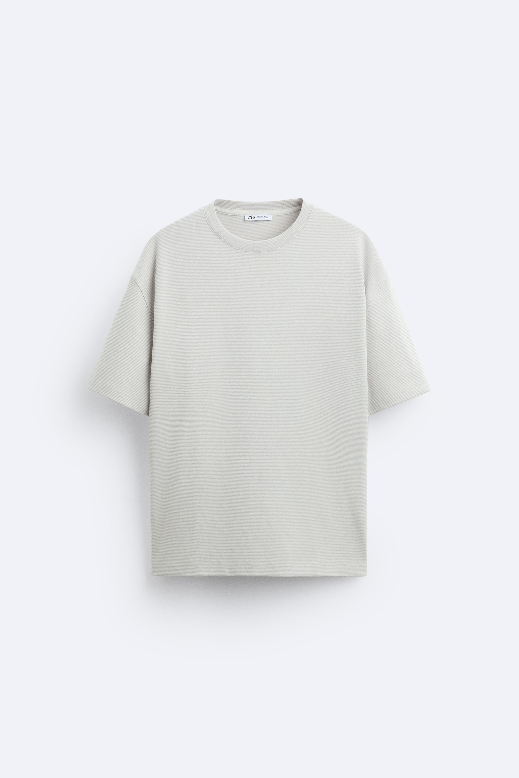 ストライプ Ｔシャツ - ホワイト/ グレー | ZARA Japan / 日本