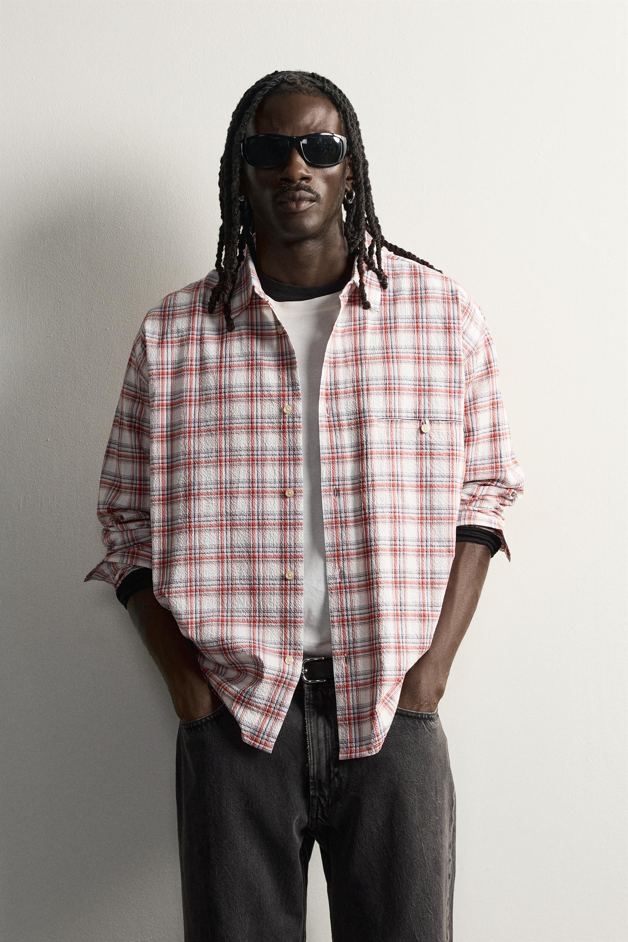 TEXTURED CHECKED SHIRT
