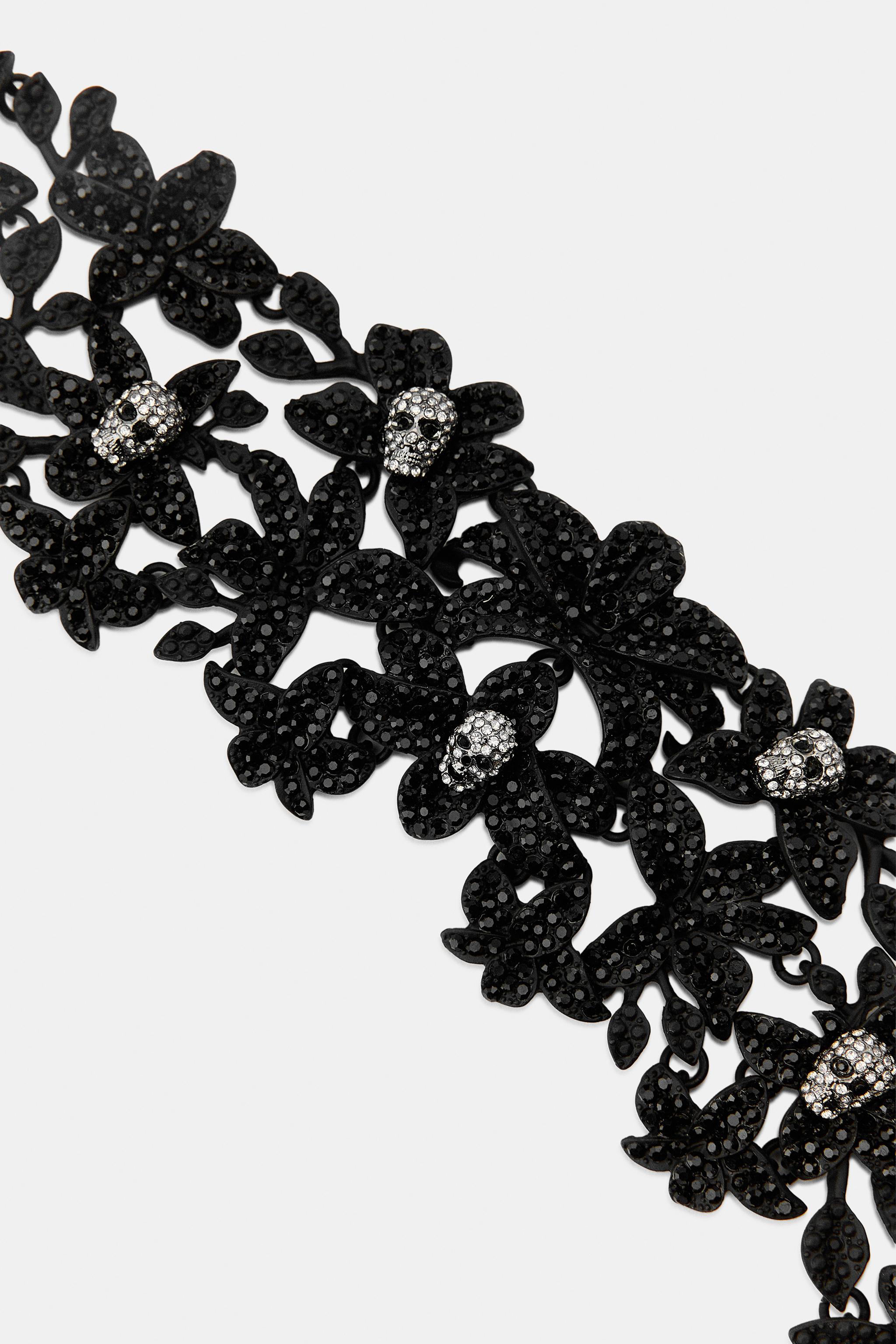 TOUR DE COU FLEURS CRÂNES