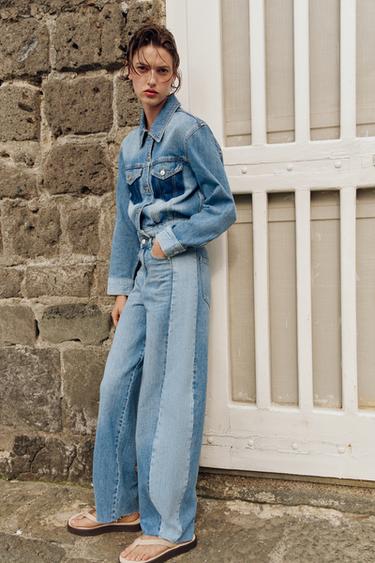 Z1975 COMBINED BARREL MID-WAIST JEANS - Mid-blue by Zara - Image 2