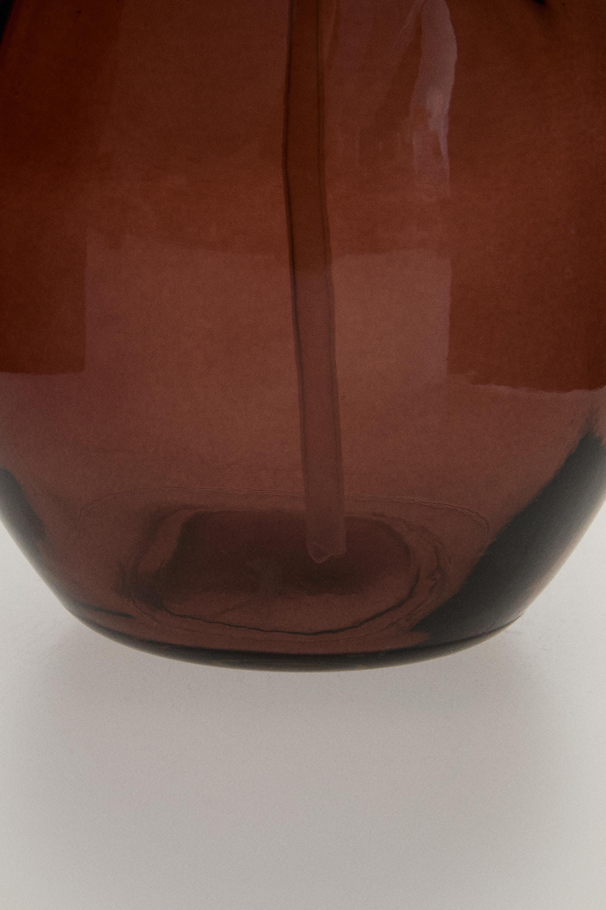 PINK GLASS SOAP DISPENSER