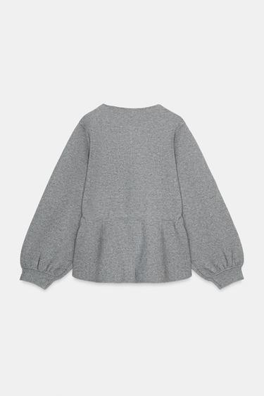 JERSEY PUNTO CORDÓN - Gris de Zara