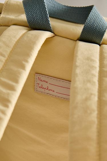 CHILDREN'S PLAIN BACKPACK - Yellow by Zara - Image 4