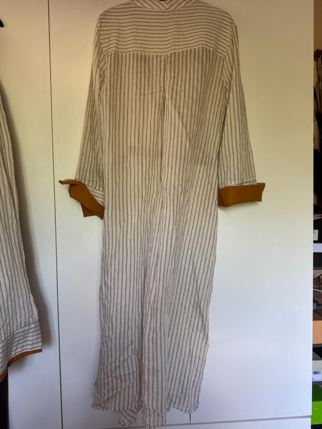 ZW COLLECTION CONTRAST SURPLICE DRESS - Image 2