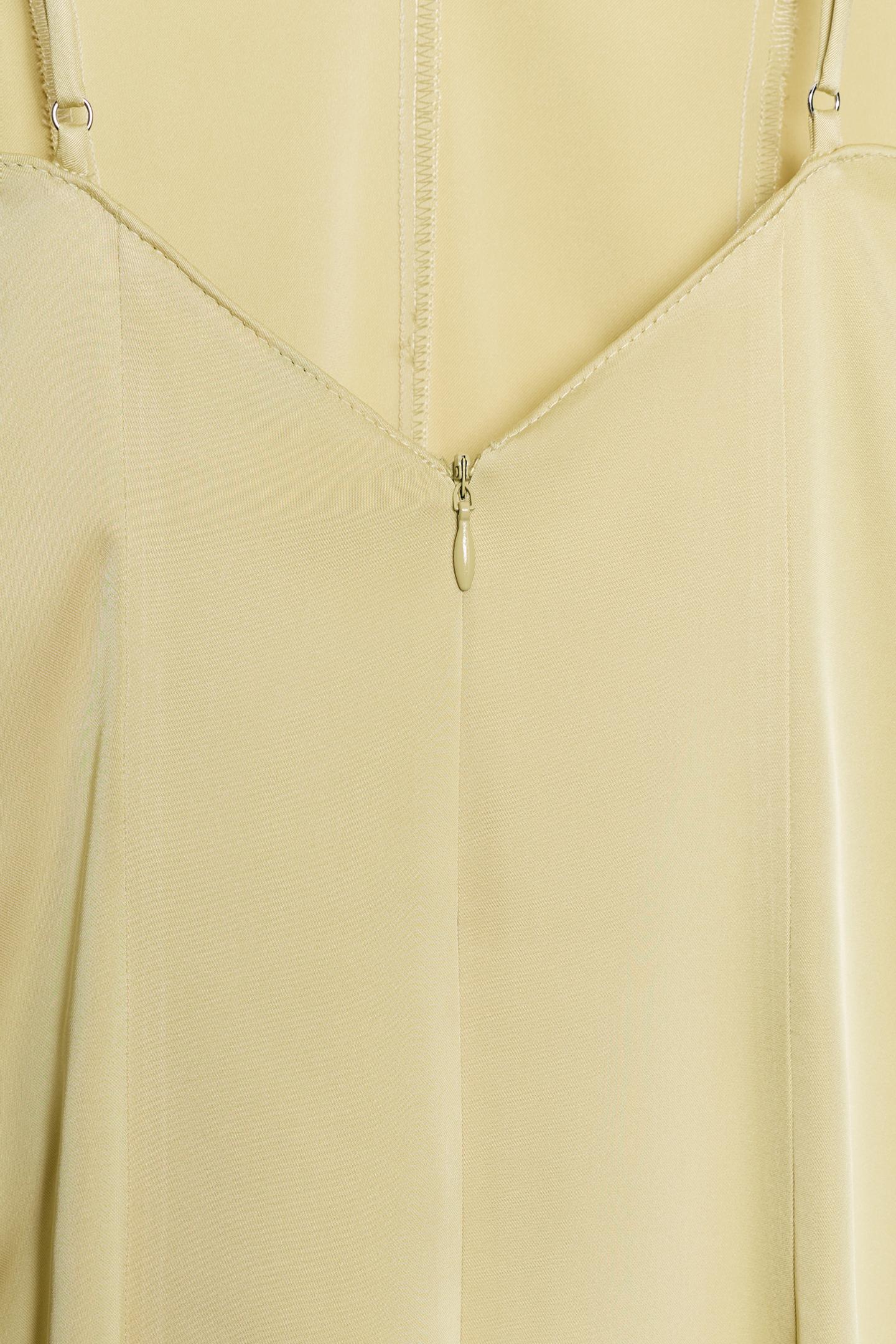 Платье Zara Combination Slip, цвет: Пастельный жёлтый — фото 8
