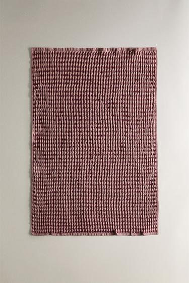 TORCHON DE CUISINE COTON WAFFLE X COLLAGERIE - Roses de Zara - Image 1