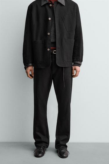 STRAIGHT-LEG BOOTCUT JEANS AARON LEVINE X ZARA - Charcoal by Zara