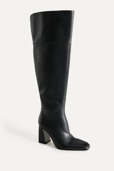 LEATHER OVER-THE-KNEE HIGH-HEEL BOOTS 50TH ANNIVERSARY - Black by Zara - Image 2