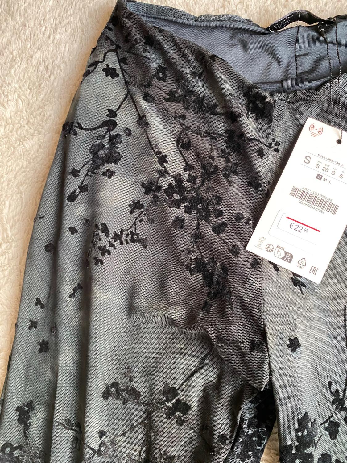FLOCKED TULLE FLARE TROUSERS - Image 3
