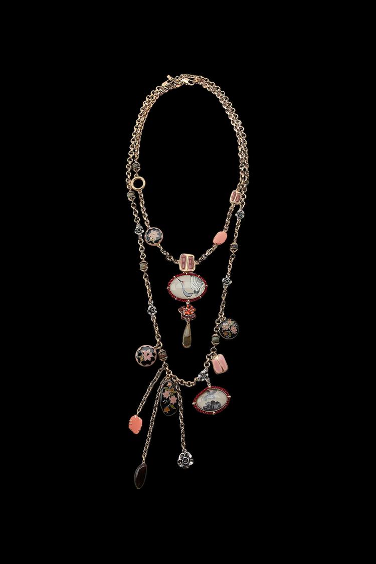 2-PACK OF RESIN CHARM LINK NECKLACES