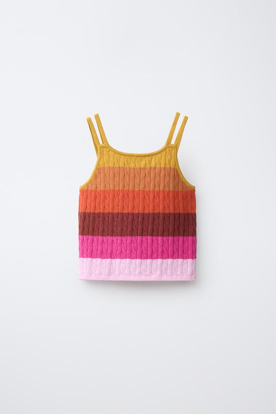 CABLE-KNIT TOP - Multicoloured by Zara - Image 0