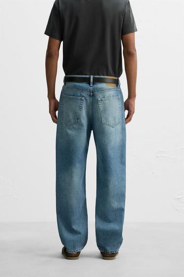JEAN COUPE DROITE LONGUEUR CHEVILLE - Bleu moyen de Zara - Image 2