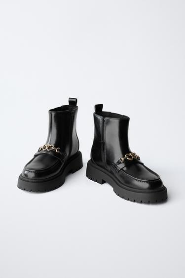 BOTTINES VERNIES CŒUR - Noir de Zara - Image 2