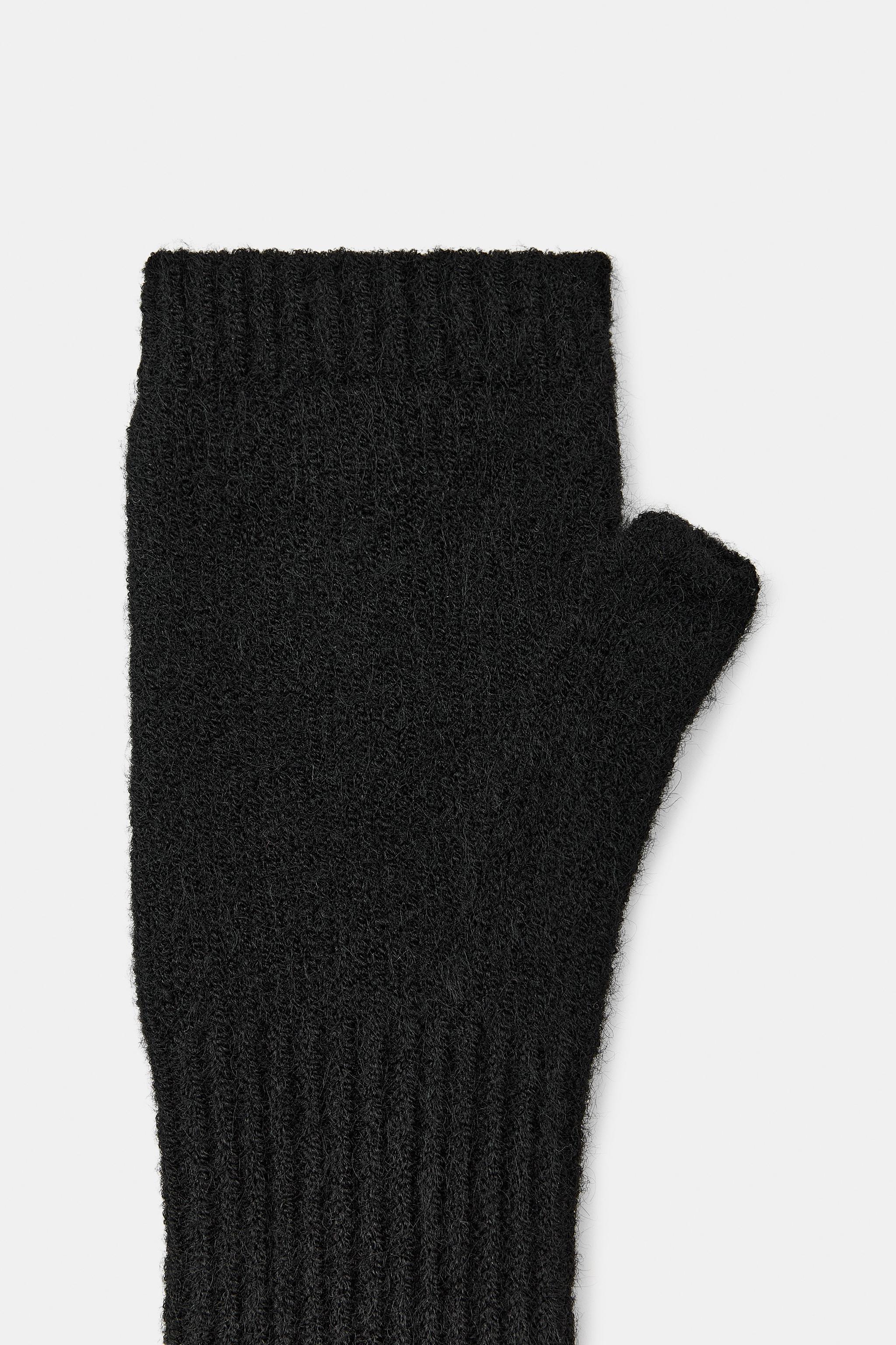 Zara Fingerless Mittens ZARA Wool Blend Cable Knit Fingerless Gloves | Mercari main image 4