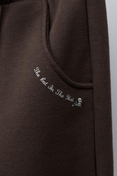 THE CAT IN THE HAT DR. SEUSS™ PLUSH BERMUDA SHORTS - Brown by Zara - Image 3