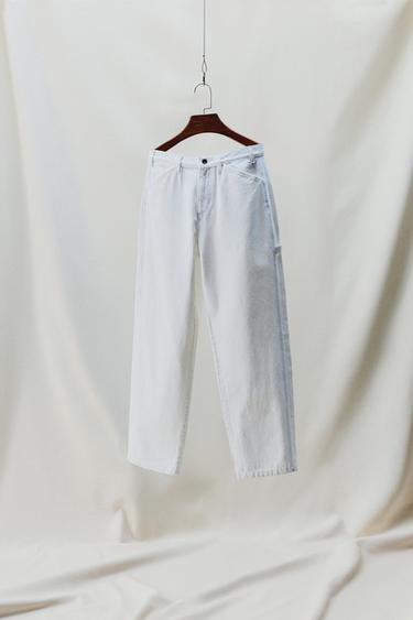 CARPENTER POCKET TROUSERS AARON LEVINE X ZARA - White by Zara